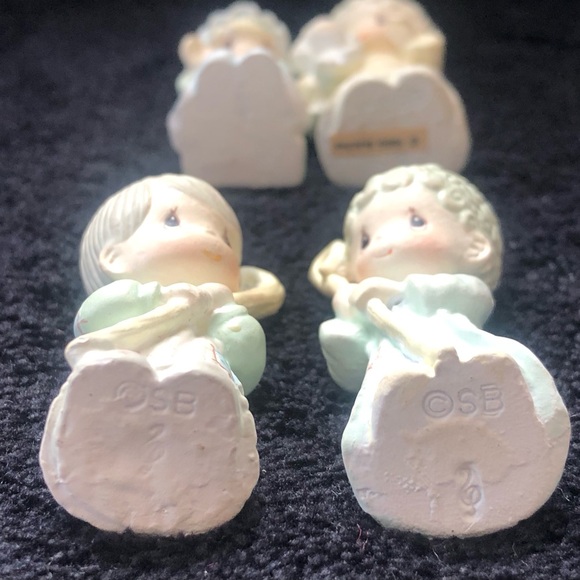 Vintage Enesco Precious Moments Miniature Nativity Set Pewter Nine 9 Piece 1989 - Picture 9 of 9